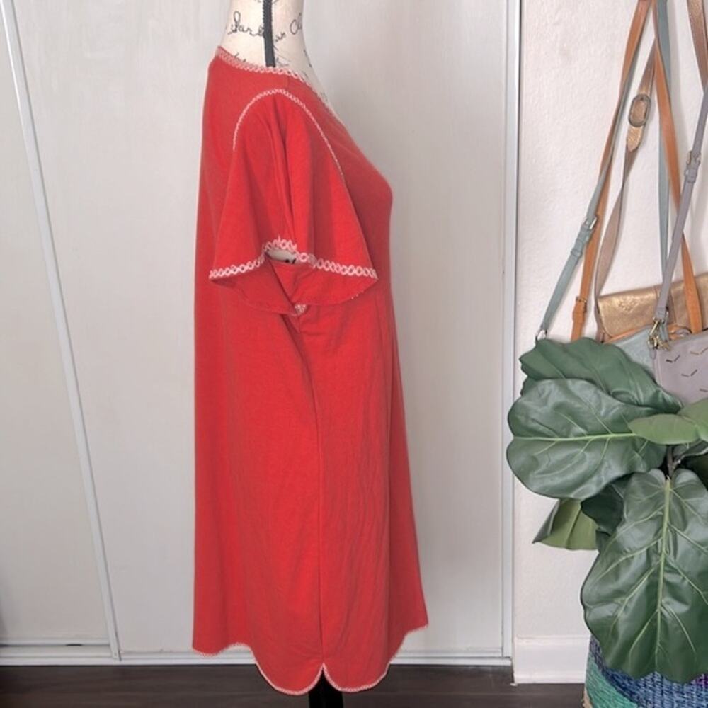 Max Studio Weekend Rust Flutter Sleeve Embroidere… - image 6